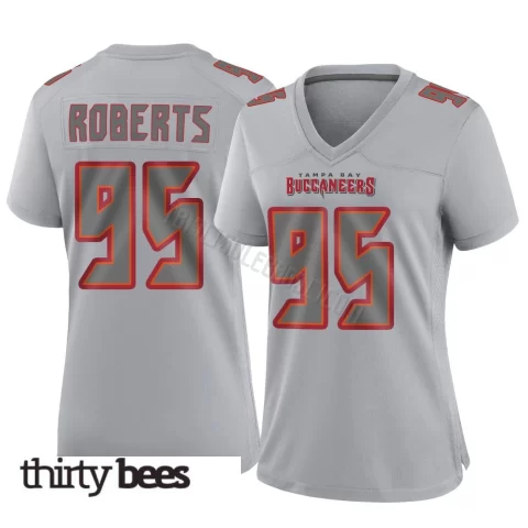 Elijah Roberts ＃95 Tampa Bay Buccaneers Women's Game Gray Atmosphere Fashion Jersey