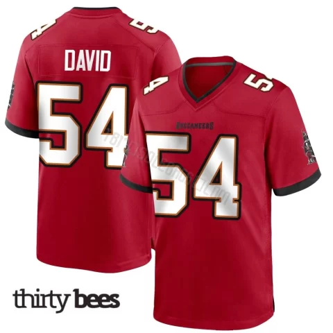 Lavonte David ＃54 Tampa Bay Buccaneers Youth Game Red Team Color Jersey