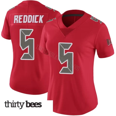 Haason Reddick ＃5 Tampa Bay Buccaneers Women's Limited Red Color Rush Jersey