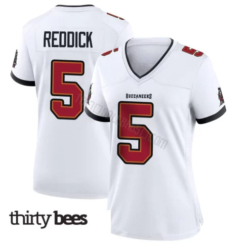 Haason Reddick ＃5 Tampa Bay Buccaneers Women's Game White Jersey