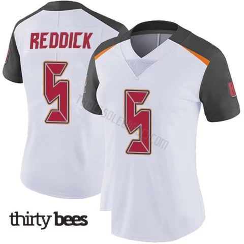 Haason Reddick ＃5 Tampa Bay Buccaneers Women's Limited White Vapor Untouchable Jersey
