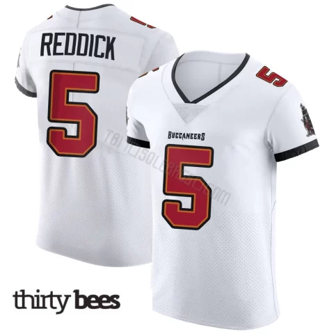 Haason Reddick ＃5 Tampa Bay Buccaneers Men's Elite White Vapor Jersey