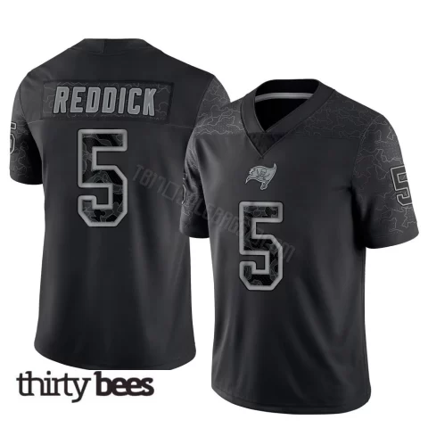 Haason Reddick ＃5 Tampa Bay Buccaneers Men's Limited Black Reflective Jersey