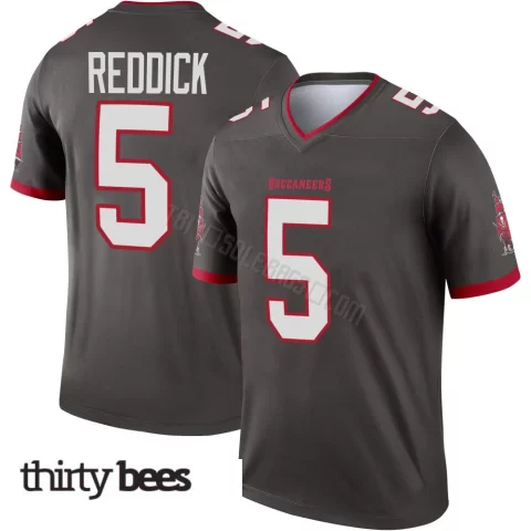 Haason Reddick ＃5 Tampa Bay Buccaneers Men's Legend Pewter Alternate Jersey