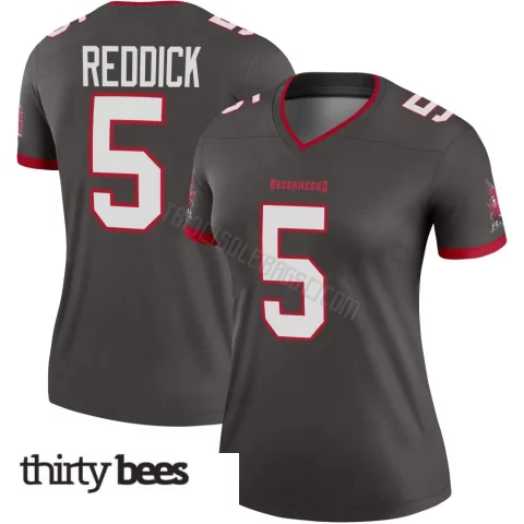 Haason Reddick ＃5 Tampa Bay Buccaneers Women's Legend Pewter Alternate Jersey