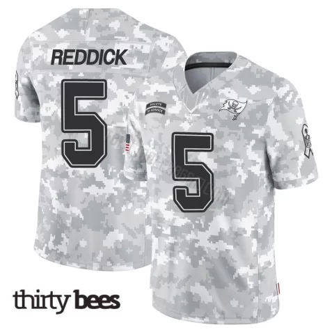 Haason Reddick ＃5 Tampa Bay Buccaneers Youth Limited Arctic Camo 2024 Salute to Service Jersey