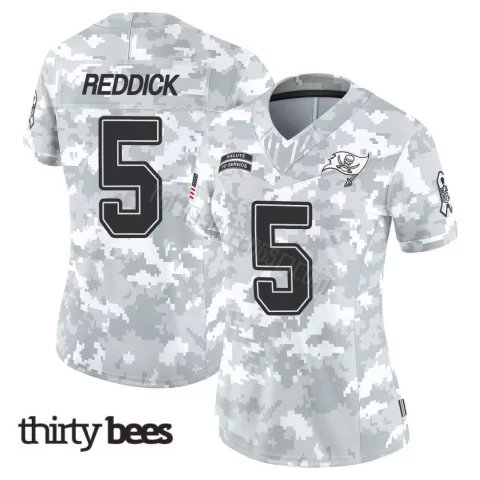 Haason Reddick ＃5 Tampa Bay Buccaneers Women's Limited Arctic Camo 2024 Salute to Service Jersey