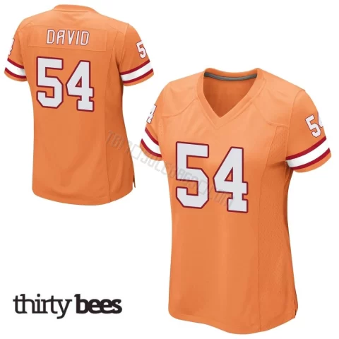 Lavonte David ＃54 Tampa Bay Buccaneers Women's Game Orange Alternate Jersey