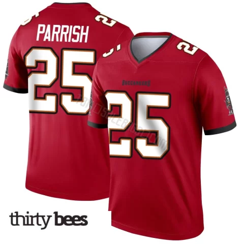 Jacob Parrish ＃25 Tampa Bay Buccaneers Men's Legend Red Jersey
