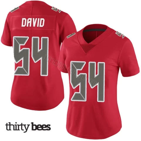 Lavonte David ＃54 Tampa Bay Buccaneers Women's Limited Red Team Color Vapor Untouchable Jersey