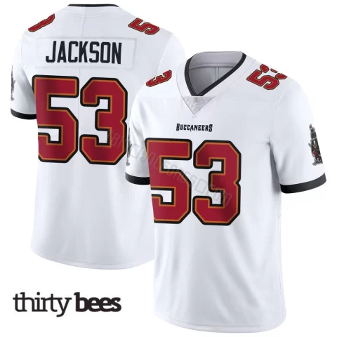 Nick Jackson ＃53 Tampa Bay Buccaneers Youth Limited White Vapor Untouchable Jersey
