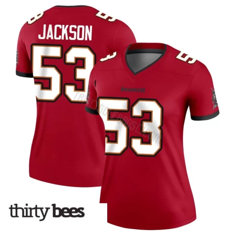 Nick Jackson ＃53 Tampa Bay Buccaneers Women's Legend Red Jersey