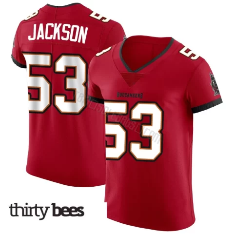 Nick Jackson ＃53 Tampa Bay Buccaneers Men's Elite Red Vapor Jersey