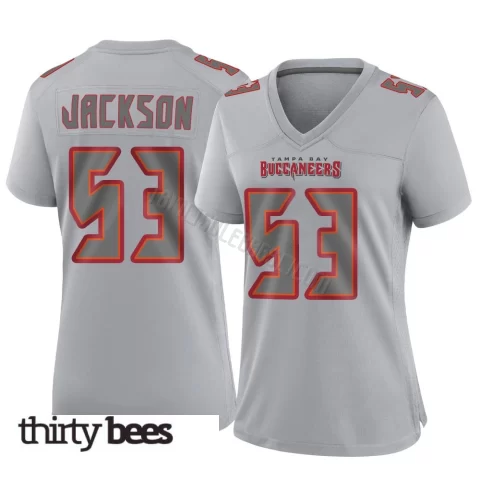 Nick Jackson ＃53 Tampa Bay Buccaneers Women's Game Gray Atmosphere Fashion Jersey