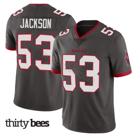 Nick Jackson ＃53 Tampa Bay Buccaneers Men's Limited Pewter Alternate Vapor Jersey