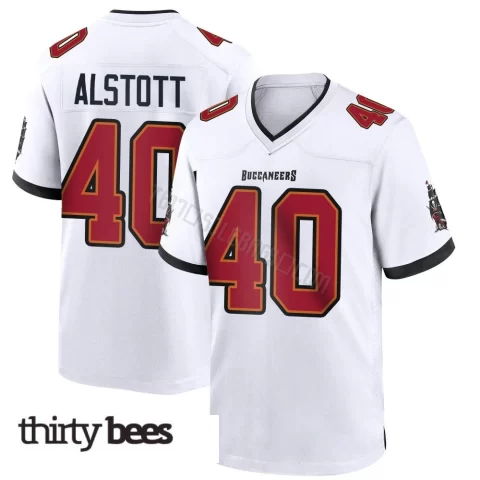 Mike Alstott ＃40 Tampa Bay Buccaneers Youth Game White Jersey