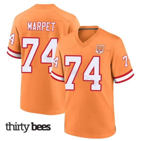 Ali Marpet ＃74 Tampa Bay Buccaneers Youth Game Cream sicle 50th Season Jersey