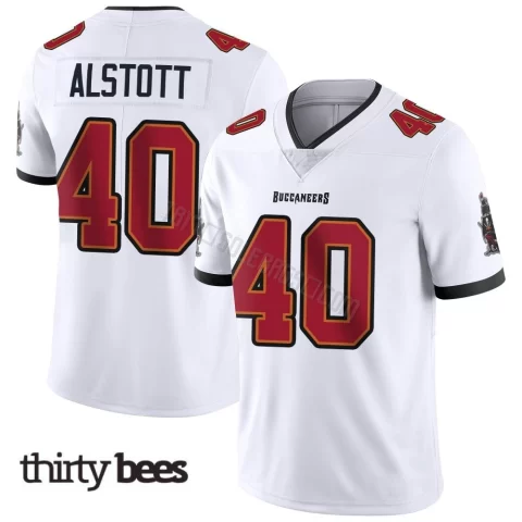 Mike Alstott ＃40 Tampa Bay Buccaneers Men's Limited White Vapor Untouchable Jersey