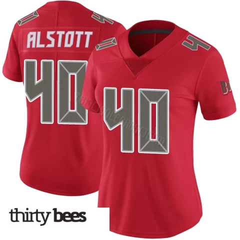 Mike Alstott ＃40 Tampa Bay Buccaneers Women's Limited Red Color Rush Jersey