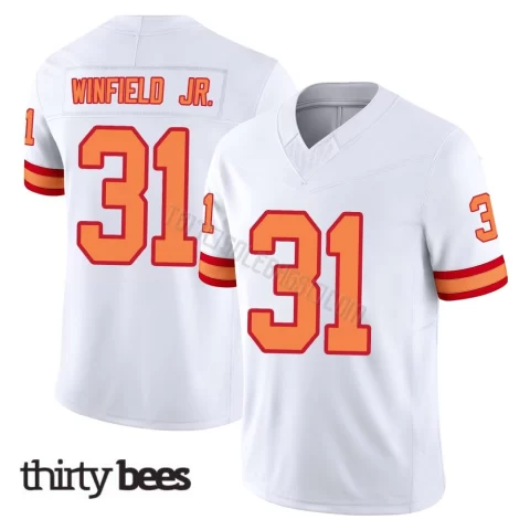Antoine Winfield Jr. ＃31 Tampa Bay Buccaneers Men's Limited White '76 Vapor F.U.S.E. Jersey