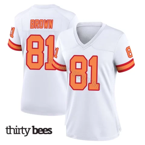 Antonio Brown ＃81 Tampa Bay Buccaneers Women's Game White '76 Jersey