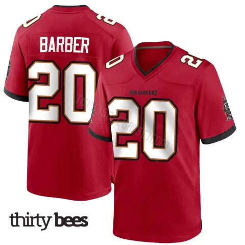 Ronde Barber ＃20 Tampa Bay Buccaneers Men's Game Red Team Color Jersey