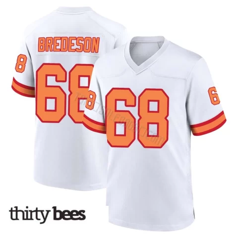 Ben Bredeson ＃68 Tampa Bay Buccaneers Men's Game White '76 Jersey