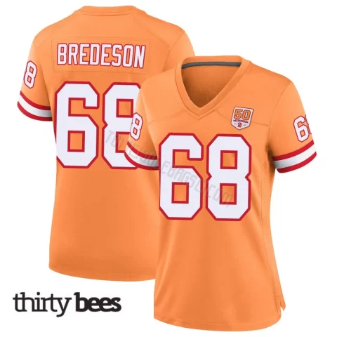 Ben Bredeson ＃68 Tampa Bay Buccaneers Women's Game Cream sicle 50th Season Jersey