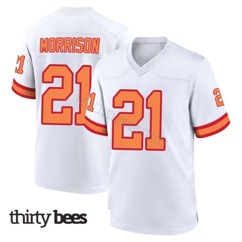 Benjamin Morrison ＃21 Tampa Bay Buccaneers Men's Game White '76 Jersey