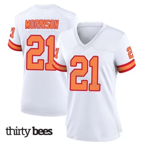 Benjamin Morrison ＃21 Tampa Bay Buccaneers Women's Game White '76 Jersey