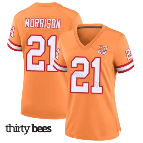 Benjamin Morrison ＃21 Tampa Bay Buccaneers Women's Game Cream sicle 50th Season Jersey