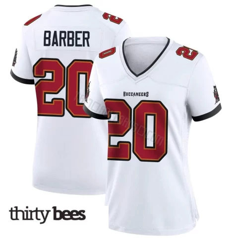 Ronde Barber ＃20 Tampa Bay Buccaneers Women's Game White Jersey
