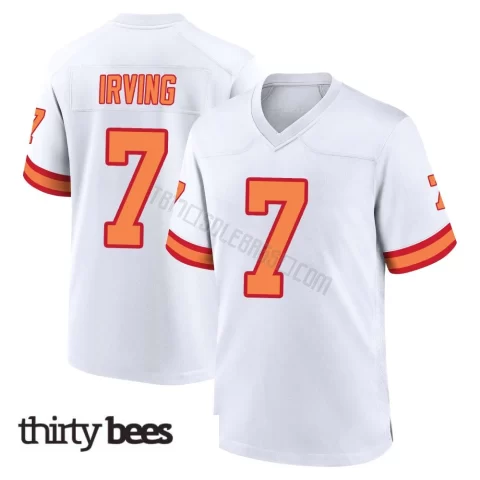 Bucky Irving ＃7 Tampa Bay Buccaneers Youth Game White '76 Jersey