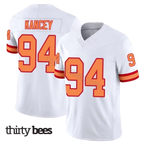 Calijah Kancey ＃94 Tampa Bay Buccaneers Men's Limited White '76 Vapor F.U.S.E. Jersey