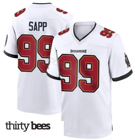 Warren Sapp ＃99 Tampa Bay Buccaneers Men's Game White Jersey
