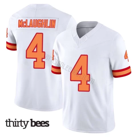 Chase McLaughlin ＃4 Tampa Bay Buccaneers Youth Limited White '76 Vapor F.U.S.E. Jersey