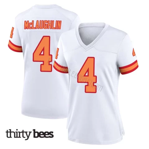 Chase McLaughlin ＃4 Tampa Bay Buccaneers Women's Game White '76 Jersey
