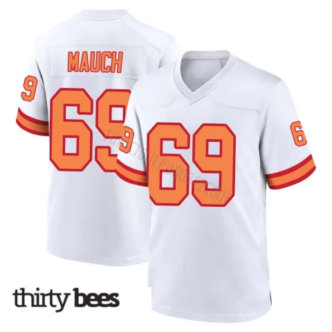 Cody Mauch ＃69 Tampa Bay Buccaneers Men's Game White '76 Jersey