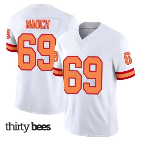 Cody Mauch ＃69 Tampa Bay Buccaneers Men's Limited White '76 Vapor F.U.S.E. Jersey