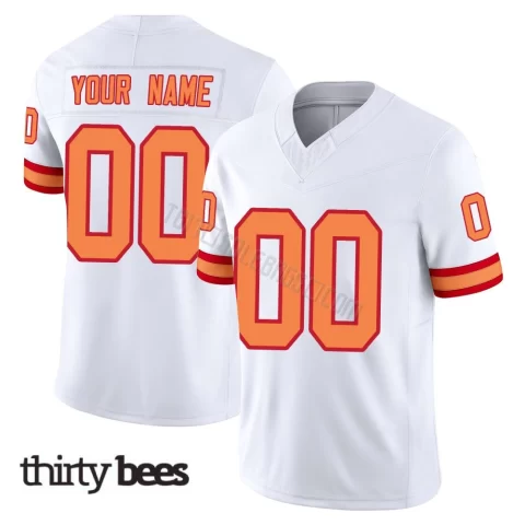 Custom ＃00 Tampa Bay Buccaneers Men's Limited White '76 Vapor F.U.S.E. Jersey