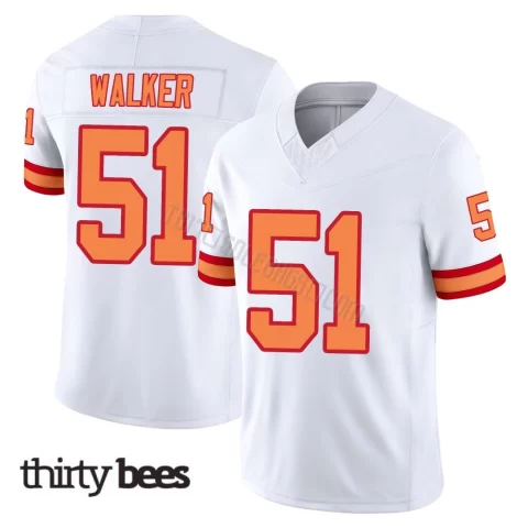 David Walker ＃51 Tampa Bay Buccaneers Youth Limited White '76 Vapor F.U.S.E. Jersey