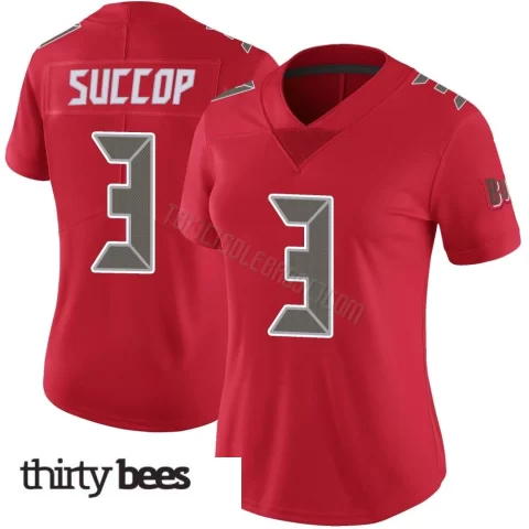 Ryan Succop ＃3 Tampa Bay Buccaneers Women's Limited Red Color Rush Jersey