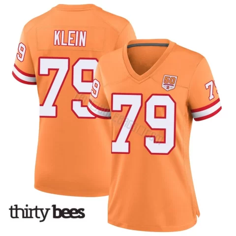 Elijah Klein ＃79 Tampa Bay Buccaneers Women's Game Cream sicle 50th Season Jersey