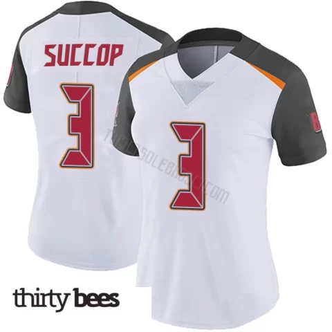 Ryan Succop ＃3 Tampa Bay Buccaneers Women's Limited White Vapor Untouchable Jersey