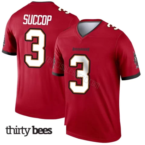 Ryan Succop ＃3 Tampa Bay Buccaneers Men's Legend Red Jersey