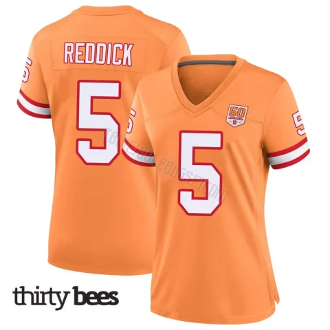 Haason Reddick ＃5 Tampa Bay Buccaneers Women's Game Cream sicle 50th Season Jersey