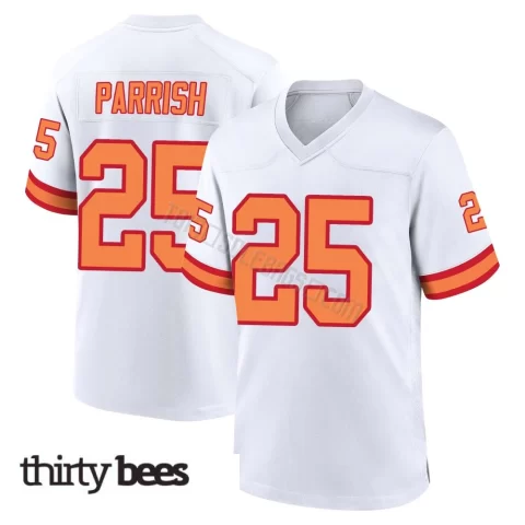 Jacob Parrish ＃25 Tampa Bay Buccaneers Men's Game White '76 Jersey