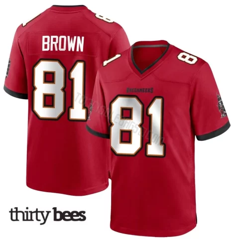 Antonio Brown ＃81 Tampa Bay Buccaneers Men's Game Red Team Color Jersey