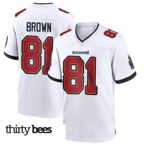Antonio Brown ＃81 Tampa Bay Buccaneers Men's Game White Jersey