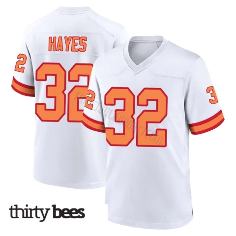 Josh Hayes ＃32 Tampa Bay Buccaneers Men's Game White '76 Jersey